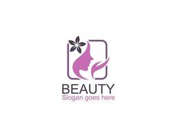 vrouw gezicht logo pictogram vector. vrouw gezicht logo ontwerp vectorillustratie, meisje silhouet voor cosmetica, beauty, salon, gezondheid en spa, mode thema's. vector