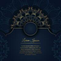 luxe achtergrond, met goud mandala ornament vector