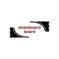 skateboard logo. gemakkelijk en creatief vector