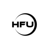 hfu logo ontwerp, inspiratie voor een uniek identiteit. modern elegantie en creatief ontwerp. watermerk uw succes met de opvallend deze logo. vector