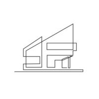 architectuur huis lijn illustratie ontwerp vector