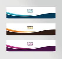 vector abstracte banner ontwerp websjabloon