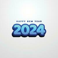 2024 nieuw jaar viering ontwerp vector