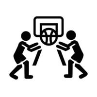basketbal sport icoon. vector illustratie eps 10.