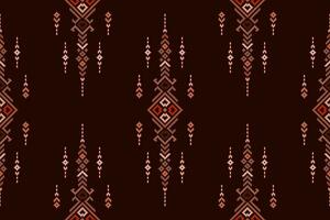 meetkundig etnisch oosters naadloos patroon traditioneel. pixel patroon, borduurwerk stijl. ontwerp voor kleding, kleding stof, batik, achtergrond, behang, inpakken, gebreide kleding vector