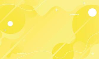 abstract geel kleurrijk sjabloon banier met helling kleur en klein polka punt technologie achtergrond ontwerp met vloeistof vorm vector ontwerp