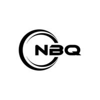 nbq logo ontwerp, inspiratie voor een uniek identiteit. modern elegantie en creatief ontwerp. watermerk uw succes met de opvallend deze logo. vector