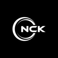 nck logo ontwerp, inspiratie voor een uniek identiteit. modern elegantie en creatief ontwerp. watermerk uw succes met de opvallend deze logo. vector