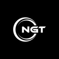 ngt logo ontwerp, inspiratie voor een uniek identiteit. modern elegantie en creatief ontwerp. watermerk uw succes met de opvallend deze logo. vector