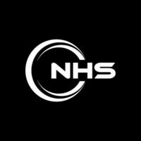 nhs logo ontwerp, inspiratie voor een uniek identiteit. modern elegantie en creatief ontwerp. watermerk uw succes met de opvallend deze logo. vector