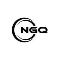 ngq logo ontwerp, inspiratie voor een uniek identiteit. modern elegantie en creatief ontwerp. watermerk uw succes met de opvallend deze logo. vector