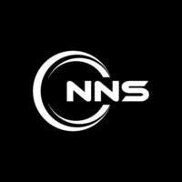 nns logo ontwerp, inspiratie voor een uniek identiteit. modern elegantie en creatief ontwerp. watermerk uw succes met de opvallend deze logo. vector