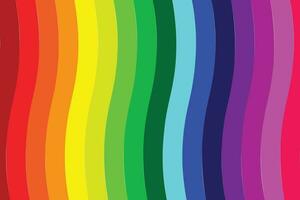 vector illustratie met de kleuren van de regenboog