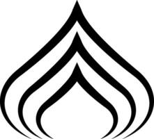 luxe Islamitisch koepelvormig paleis logo, verdrievoudigen Arabisch koepel teken Islam vector