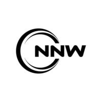 nnw logo ontwerp, inspiratie voor een uniek identiteit. modern elegantie en creatief ontwerp. watermerk uw succes met de opvallend deze logo. vector