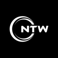 ntw logo ontwerp, inspiratie voor een uniek identiteit. modern elegantie en creatief ontwerp. watermerk uw succes met de opvallend deze logo. vector