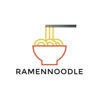 ramen noodle voedsel grafisch vector illustratie Super goed logo voor restaurant