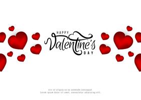 Gelukkige Valentijnsdag romantische achtergrond vector