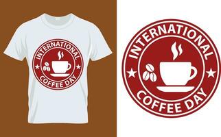 koffie belettering vector illustratie, grappig uitdrukking met typografie voor t-shirt, poster, sticker, kaart en mok.