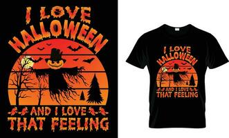 halloween t overhemd ontwerp, typografie halloween t overhemd ontwerp, wijnoogst halloween t overhemd ontwerp, retro halloween t-shirt ontwerp, vector illustrator