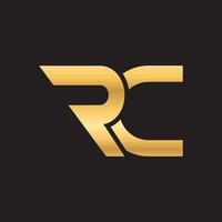 brief rc logo luxe vector