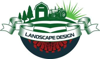 boerderij trekker logo landbouw vector