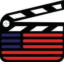 film richting Filmklapper logo vector