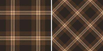 naadloos controleren textiel van Schotse ruit achtergrond plaid met een patroon kleding stof structuur vector. vector