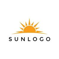 gemakkelijk zon logo ontwerp sjabloon vector