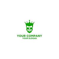 koning mode mannen logo logo ontwerp vector