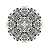 decoratief mandala en patroon voor mehndi, bruiloft, tatoeëren, Islam, Indisch, Arabisch. schets mandala's kleur boek bladzijde. vector