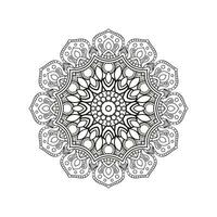 decoratief mandala en patroon voor mehndi, bruiloft, tatoeëren, Islam, Indisch, Arabisch. schets mandala's kleur boek bladzijde. vector