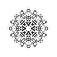 decoratief mandala en patroon voor mehndi, bruiloft, tatoeëren, Islam, Indisch, Arabisch. schets mandala's kleur boek bladzijde. vector