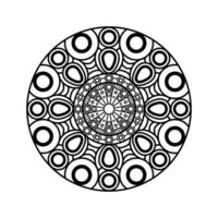 decoratief mandala en patroon voor mehndi, bruiloft, tatoeëren, Islam, Indisch, Arabisch. schets mandala's kleur boek bladzijde. vector