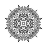 decoratief mandala en patroon voor mehndi, bruiloft, tatoeëren, Islam, Indisch, Arabisch. schets mandala's kleur boek bladzijde. vector