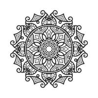 decoratief mandala en patroon voor mehndi, bruiloft, tatoeëren, Islam, Indisch, Arabisch. schets mandala's kleur boek bladzijde. vector