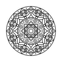 decoratief mandala en patroon voor mehndi, bruiloft, tatoeëren, Islam, Indisch, Arabisch. schets mandala's kleur boek bladzijde. vector