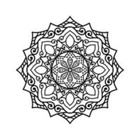 decoratief mandala en patroon voor mehndi, bruiloft, tatoeëren, Islam, Indisch, Arabisch. schets mandala's kleur boek bladzijde. vector