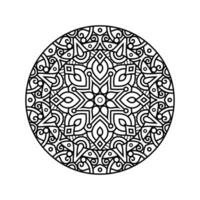 decoratief mandala en patroon voor mehndi, bruiloft, tatoeëren, Islam, Indisch, Arabisch. schets mandala's kleur boek bladzijde. vector