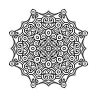 decoratief mandala en patroon voor mehndi, bruiloft, tatoeëren, Islam, Indisch, Arabisch. schets mandala's kleur boek bladzijde. vector