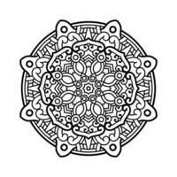 decoratief mandala en patroon voor mehndi, bruiloft, tatoeëren, Islam, Indisch, Arabisch. schets mandala's kleur boek bladzijde. vector