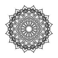 decoratief mandala en patroon voor mehndi, bruiloft, tatoeëren, Islam, Indisch, Arabisch. schets mandala's kleur boek bladzijde. vector