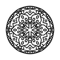 decoratief mandala en patroon voor mehndi, bruiloft, tatoeëren, Islam, Indisch, Arabisch. schets mandala's kleur boek bladzijde. vector