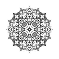 decoratief mandala en patroon voor mehndi, bruiloft, tatoeëren, Islam, Indisch, Arabisch. schets mandala's kleur boek bladzijde. vector