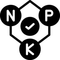 npk glyph icoon vector