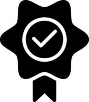badge glyph-pictogram vector