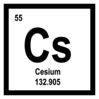 cesium icoon vector