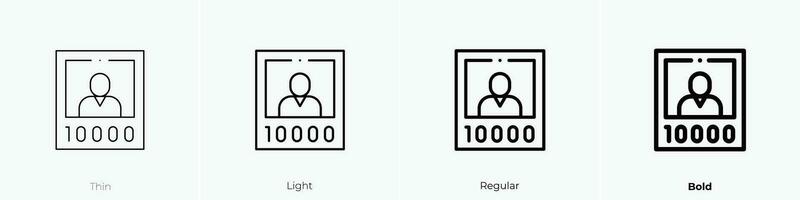 gezocht icoon. dun, licht, regelmatig en stoutmoedig stijl ontwerp geïsoleerd Aan wit achtergrond vector