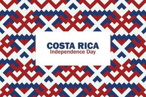 gelukkig costa rica onafhankelijk dag vector sjabloon ontwerp illustratie