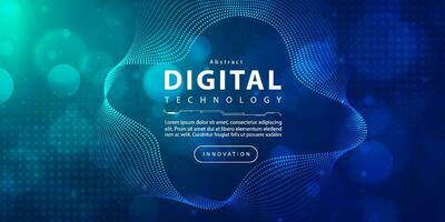 digitaal technologie snelheid aansluiten blauw groen achtergrond, cyber nano informatie, abstract communicatie, innovatie toekomst tech gegevens, internet netwerk verbinding, ai groot gegevens, lijn punt illustratie vector